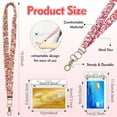 thumbnail image 2 of 4 Pcs Stretchy Scrunchie Lanyards with 8 ID Holder for ID Badges and Keys, Cute Neck Scrunchie Lanyard for Teacher Appreciation Gifts Nurses School Classroom(Colorful,Floral Style), 2 of 7
