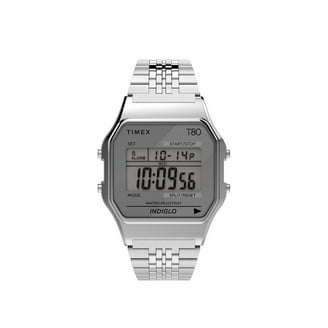 Timex Men's Classic Digital Military Style Watch, Silver-Tone