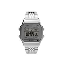 Timex T80 34mm Stainless Steel Bracelet Watch