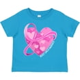 thumbnail image 3 of Inktastic Breast Cancer Awareness Pink Ribbon Around Heart Boys or Girls Toddler T-Shirt, 3 of 5