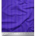 thumbnail image 1 of Soimoi Blue polyester Crepe Fabric Lace Border Abstract Fabric Prints By Yard 52 Inch Wide, 1 of 5