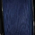 thumbnail image 2 of The Ribbon People Navy Blue Solid Moire Wired Craft Ribbon 1.5" x 80 Yards, 2 of 2