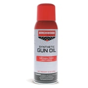 BIRCHWOOD CASEY Synthetic Gun Oil Convenient-Packed Long-Lasting Gun Lubricant for Reducing Friction, Cleaning, and Protecting Metal Surfaces, 4.5-ounce Spout Can
