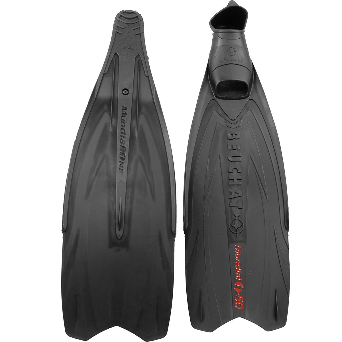 Beuchat Mundial One Freediving Fins, Black