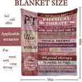 thumbnail image 3 of Physical Therapist Gifts for Women, Best Gifts for Physical Therapists, PT Month Gifts, Physical Therapy Month Gifts, Gifts for Physical Therapists Female Throw Blankets 50x60, 3 of 6