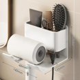 thumbnail image 4 of Bathroom Storage Rack Hair Dryer Wall Mounted Holder Blow Dryer Rack Stand Organizer Hair Dryer Storage Bracket Hanger Hair Dryer Holder Wall Mounted, 4 of 4