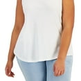 thumbnail image 3 of Style & Co Women's Cotton Tank White Size 3X, 3 of 3