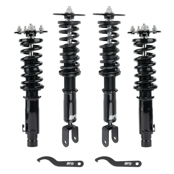 BFO Coilovers for Acura TL FWD/AWD 2009-2014, Height Adjustable Coilovers Suspension Kit, Preset Damping Shock Absorber Struts, Lowering Kit Black