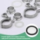 thumbnail image 4 of Uxcell 2-Pack 150 Malla FKM Junta Sanitaria de 2 Pulgadas con Pantalla de Acero Inoxidable Junta Tri-clover Negra, 4 of 6