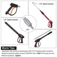 thumbnail image 2 of 360-Degree Turbo Rotating Pressure Washer Nozzle, 3600 PSI Max Pressure, 3.0 GPM, 1/4 Inch Quick Connect Plug, 304 Stainless Steel & Ceramic Core, for Heavy-Duty Cleaning (Bricks, Garage Floors,, 2 of 6