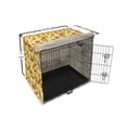 thumbnail image 6 of Abstract Dog Crate Cover, Grunge Style Squares in Earth Tones Pixel Art Concept, Easy to Use Pet Kennel Cover Small Dogs Puppies Kittens, 7 Sizes, Pastel Yellow Paprika, by Ambesonne, 6 of 6