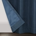 thumbnail image 4 of Eclipse Kenley Solid Indigo Blue Blackout Rod Pocket Single Curtain Panel, 52" x 95", 4 of 5