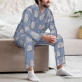 thumbnail image 7 of Daiia Cute Fat Cat for Men's Long-Sleeved Pajama Set – Soft & Comfortable Sleepwear Button-Up Pajamas Cozy Lounge Wear-XX-Large, 7 of 7