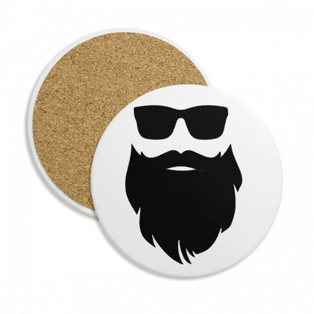 

Shadow Great Beard Sunglasses Coaster Cup Mug Tabletop Protection Absorbent Stone