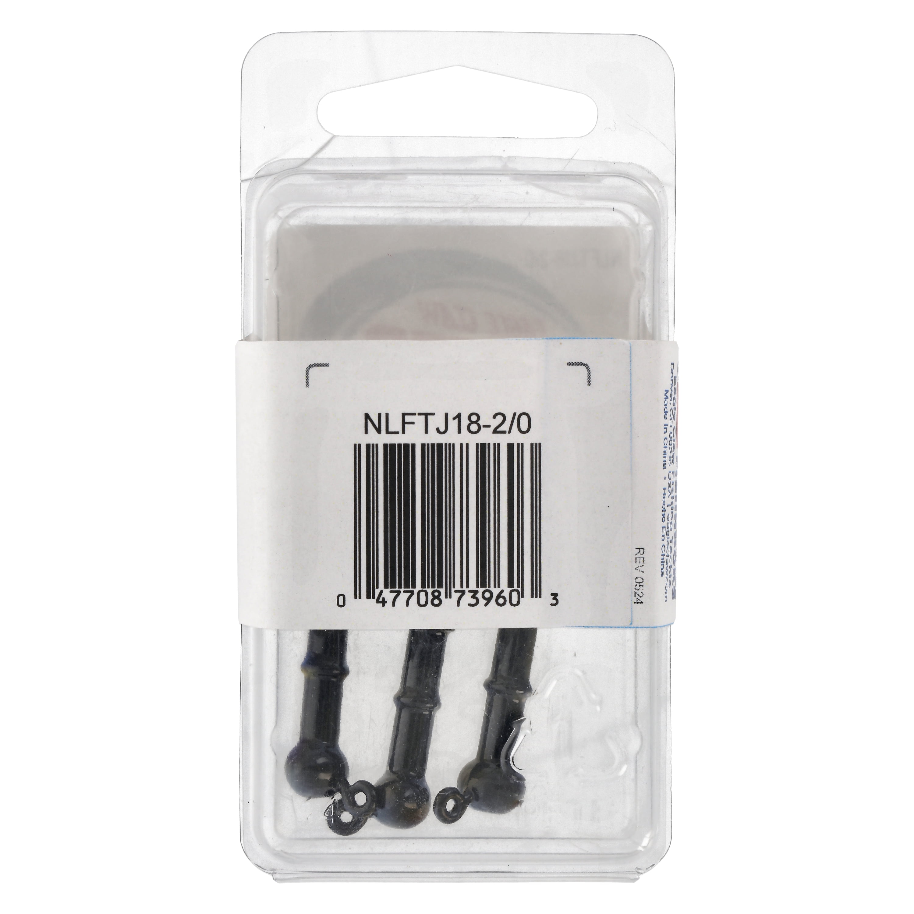 Lazer Sharp Tin Football Jig Head - 3 pack - Hook Size 2/0 - 1/8 oz - Black