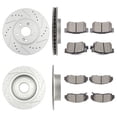 thumbnail image 4 of Front Rear Brake Discs Rotors Ceramic Pads For Honda Accord 2006 2007 V6 Hybrid, 4 of 5