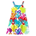 thumbnail image 6 of XUNKUSGA Toddler Girl Summer Dresses Casual Sleeveless Button Down Beach Dresses Graphic/Tie Dye Sundresses Swing Flowy Tiered Midi Sundress with Pockets 2-12 Years, 6 of 6