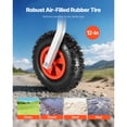 thumbnail image 4 of KFFKFF Boat Launching Wheels 500lbs 12" Aluminium Alloy Transom Wheel Rubber Tire, 4 of 9