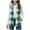 Green, variant on Dasayo Vest Women Fleece Soft Beige Winter Comfy Zip up Plaid Vest Coatigan for Women L