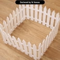 thumbnail image 2 of Topumt White Plastic Fence Christmas Xmas Tree Wedding Party Decoration Miniature Indoor Garden Border Grass Lawn Edge Fence, 2 of 6