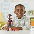 thumbnail image 4 of Marvel Spidey and His Amazing Friends Miles Morales Supersized Action Figure, Ages 3+, 4 of 11