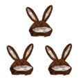 thumbnail image 4 of VONKY Cute Rabbit Hat with Adjustable Ears Warm Animal Soft Plush Brown 55cm 3Set, 4 of 6