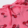 thumbnail image 5 of MEZZALL Summer New Small And Medium Girl And Linen Cherry Printed Sleeveless Vest Dress Cozy Dailywear 5-6 Years, 5 of 9