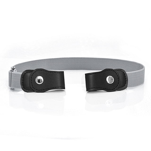 Sonducket Cinturón sin hebilla Suministros de armario para niños Niñas a cuadros morados y negros Cinturones gris Sonducket AP008680-24