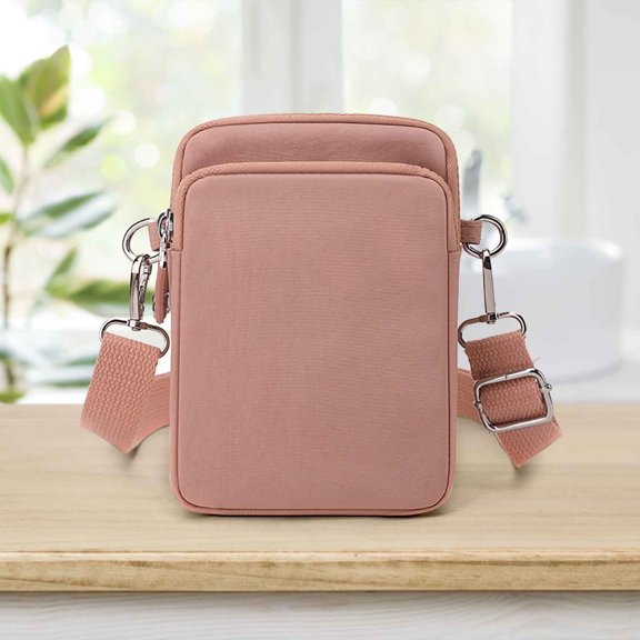 Fnyoxu Women’s Lightweight Crossbody Bag Water-Resistant Nylon Phone Pouch with Adjustable Strap, Multiple Pockets for Summer Travel & Daily Essentials