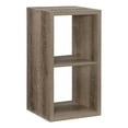 thumbnail image 1 of Linon Lane Two Cubby Open Back Storage Cabinet in Gray Wood, 1 of 11