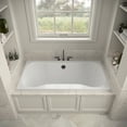 thumbnail image 3 of Streamline N-4460-766-BL 60 in. x 32 in. Acrylic Soaking Drop-In Bathtub in Glossy White, With External Drain in Matte Black, 3 of 13