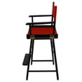 thumbnail image 3 of Casual Home Extra-Wide Premium 24"  Directors Chair Black Frame W/Red Color Cover, 3 of 9