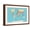 Brown Frame, variant on Art.com Highly Detailed World Map with Vintage Color. Stretched Canvas Print Wall Art by frees, 24" x 16"