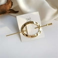 thumbnail image 6 of Elegant Minimalist Metal Hair Clip and Hair Stick Set for Women Stylish Hair Accessories, 6 of 6