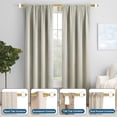 thumbnail image 2 of Adjustable 1-inch Diameter Heavy Duty Gold Curtain Rod, 72 to 144 inches, 2 of 5