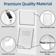 thumbnail image 5 of Elevon 1-Piece Aluminum Frame Pet Door, with Lockable Magnetic Latch Plate, Adjusted Height 75" to 83", Easy to Install, Sliding Glass Patio Door for Dogs and Cats, White, Medium Size, 5 of 9