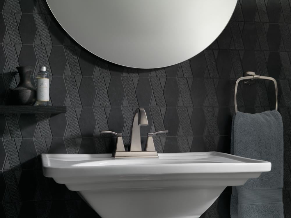 Delta 25768LF-SS Flynn™ Two Handle Centerset Bathroom Faucet in Stainless