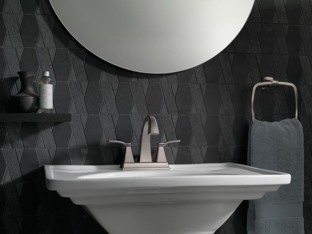 Delta Flynn Stainless Steel Centerset Bathroom Faucet photo 2