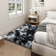thumbnail image 3 of Socofuz 3x5ft Tie-dye Black and White Fluffy Rugs, Soft Indoor Modern Carpets Perfect for Kid's Room, Cloakroom, 3 of 6