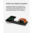 thumbnail image 5 of Belkin MagSafe 3-in-1 Wireless Charging Pad - Fast Wireless Charging for Apple Watch, iPhone 16, iPhone 15, iPhone 14, & iPhone 12 Series, & AirPods - Charging Station for Multiple Devices - Black, 5 of 7
