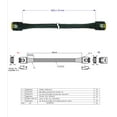 thumbnail image 2 of Slim SAS SFF-8654 4i Straight to Straight SFF-8654 4i Cable GEN 4 50CM, 2 of 6