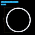 thumbnail image 2 of Unique Bargains 4 Inch Dream Catcher Rings, 12 Pcs Plastic Macrame Wreath Floral Round Ring Hoop, White, 2 of 6