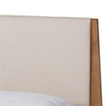 thumbnail image 6 of Baxton Studio Senna Beige and Walnut Brown Finished Wood King Size Platform Bed, 6 of 11