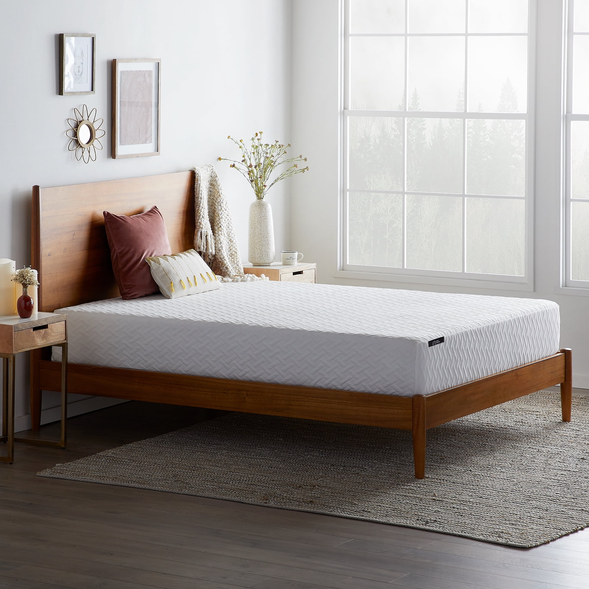 Rest Haven 10" Medium Plush Gel Memory Foam Mattress, King