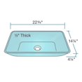thumbnail image 6 of MR Direct 640 Turquoise Vessel Sink Ensemble with a Chrome finish 718 faucet and pop-up drain., 6 of 7