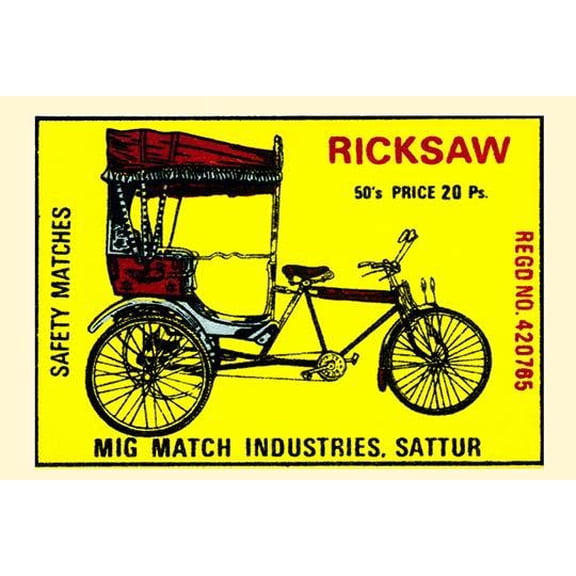Rickshaw-Fine Art Canvas Print (20" x 30")
