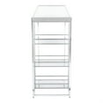 thumbnail image 3 of Furniture of America Norvel Contemporary Glass Top Bar Table in Chrome Plating, 3 of 9
