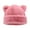 leather pink, variant on Oversized Kitten Hat with Ear Color Skiing Hat Furry Caps Cartoon Photo Props Outdoor Head Wrap for Unisex