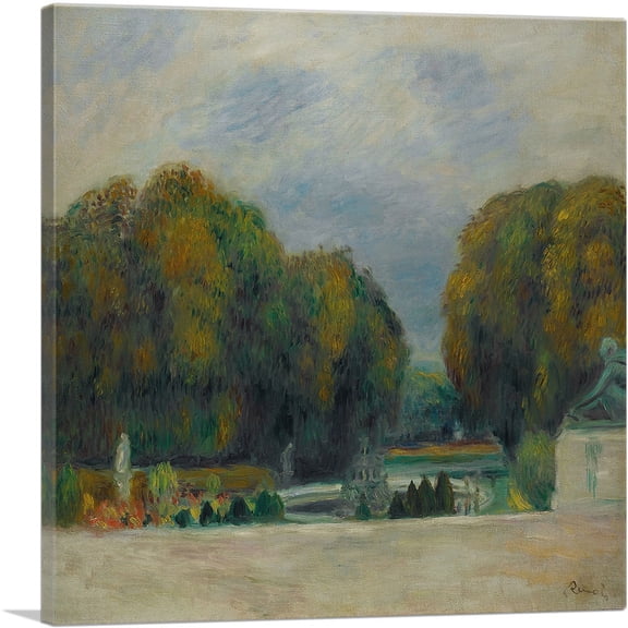 ARTCANVAS Versailles 1905 Canvas Art Print by Pierre-Auguste Renoir - Size: 12" x 12" (0.75" Deep)