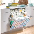 thumbnail image 2 of Yayeee Magnetic Dishwasher Cover for The Front Decoration Home Kitchen Machine Sticker Protector, Orange Art Pattern, 2 of 6